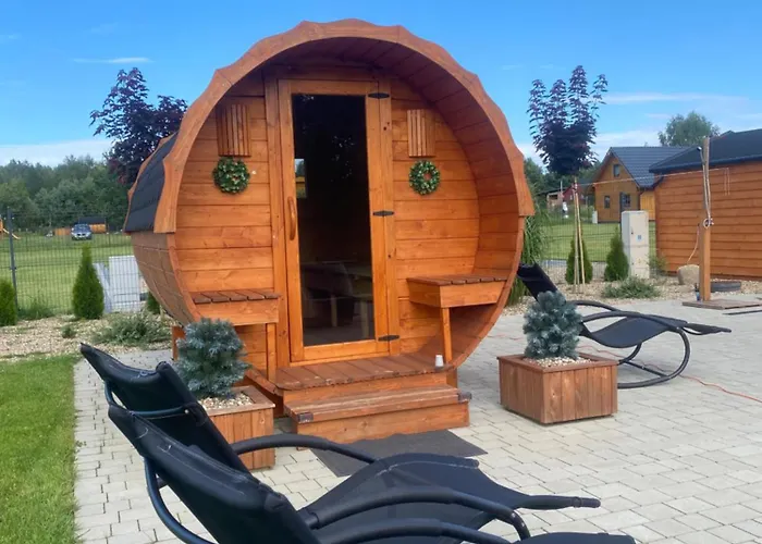 Lesna Osada -dominikowo -sauna , Balia Vakantiehuis Dominikowo